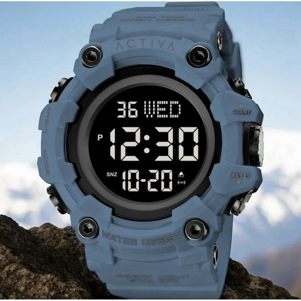 Activa Kadron X Invicta Digital‎ Men's Watch - 53mm, Blue ACW1968-007 New!!